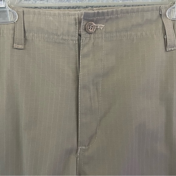Elixir Mens Cargo Shorts Size‎ 40 Khaki Regular Fit Ripstop Fabric Workwear - Picture 2 of 10